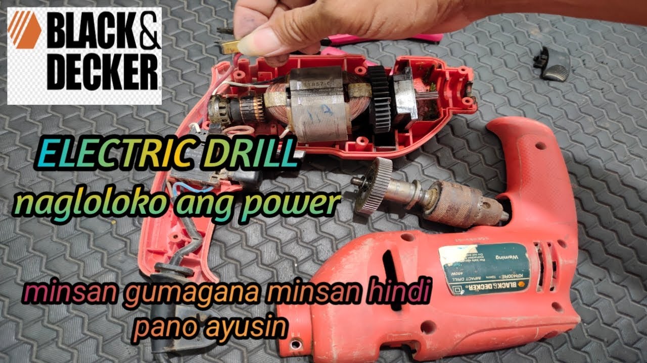 How To Fix Electric Drill (Barena) With Intermittent No Power/Operation / Black & Decker