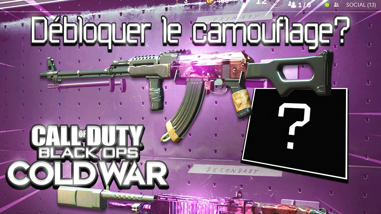 COMMENT DÉBLOQUER LE CAMOUFLAGE 