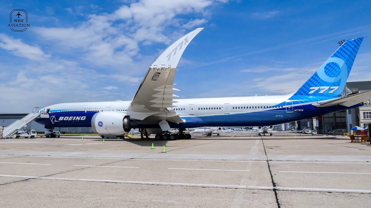 The BOEING 777X at the PARIS AIR SHOW 2023 | Static Display