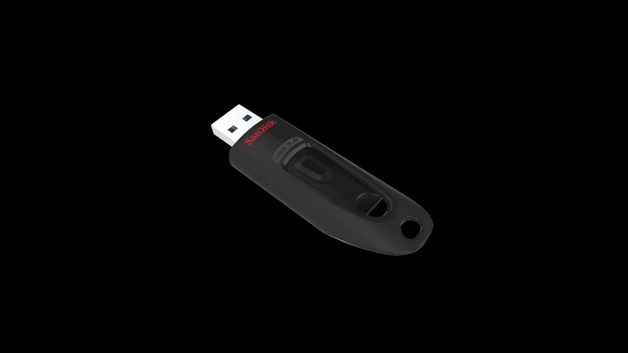 Распаковка и Тест флешки на 128 GB SanDisk Ultra USB 3.0 SDCZ48-128G-U46