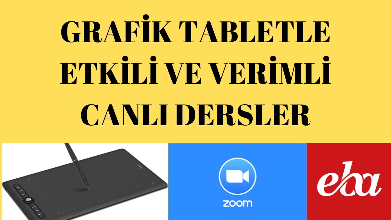 Grafik Tabletle Ders Anlatımı / Grafik Tablet Zoom ve EBA dan Canlı Ders Anlatımı
