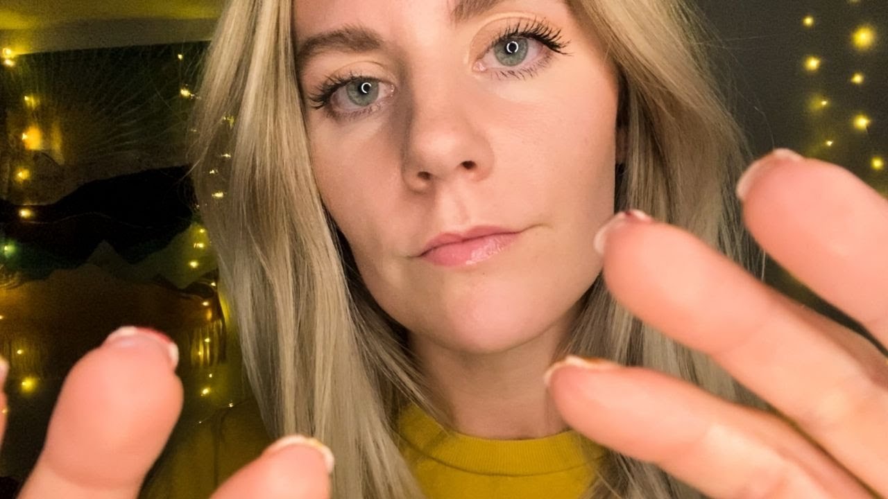 ASMR 10 Minutes of Relaxing Face Touching ~ Christian Affirmations