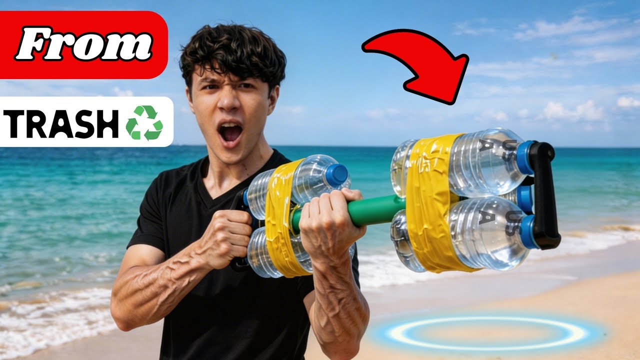 I Built a Dumbbell at Home 💪🔥 You Won’t Believe This!