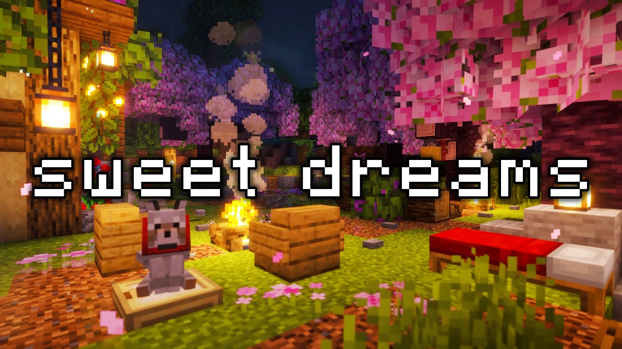 no more overthinking anymore, go to sleep... (minecraft music w/rain ambience)