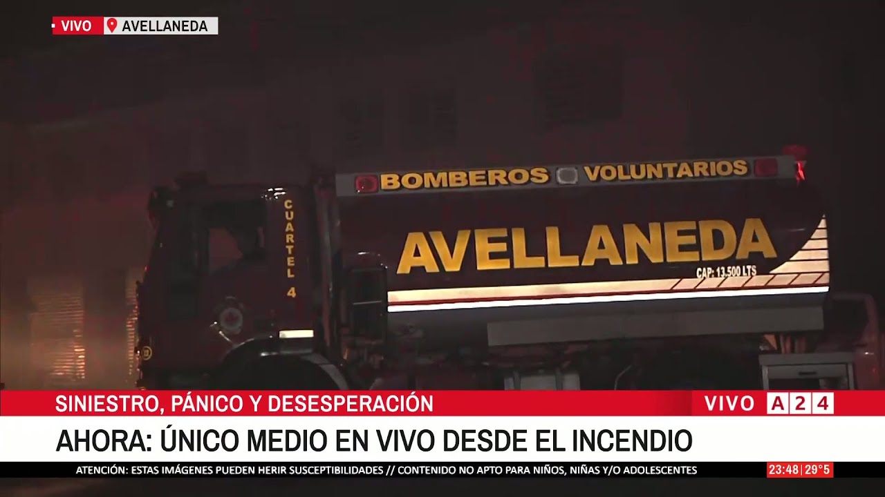 🔴 INCENDIO EN AVELLANEDA: SIGUEN LLEGANDO MÁS DOTACIONES DE BOMBEROS