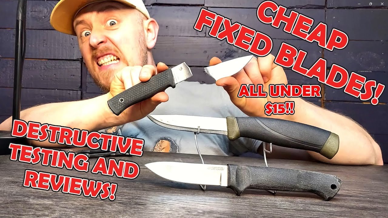 Good Cheap Knives! Destructive Testing! Cold Steel Pendleton V Morakniv Companion V HX Outdoors