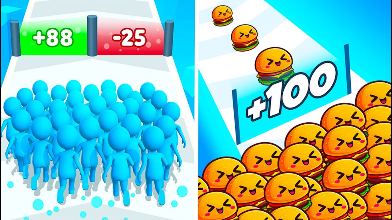 Count Masters 🏃‍♂️ Vs Food Run 🍔 | Ultimate Crowd Evolution! | Can You Feed The Giant Army?