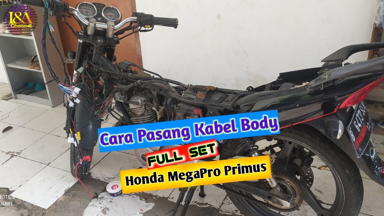 Cara Pasang Kabel Body #Honda #Megapro #Primus
