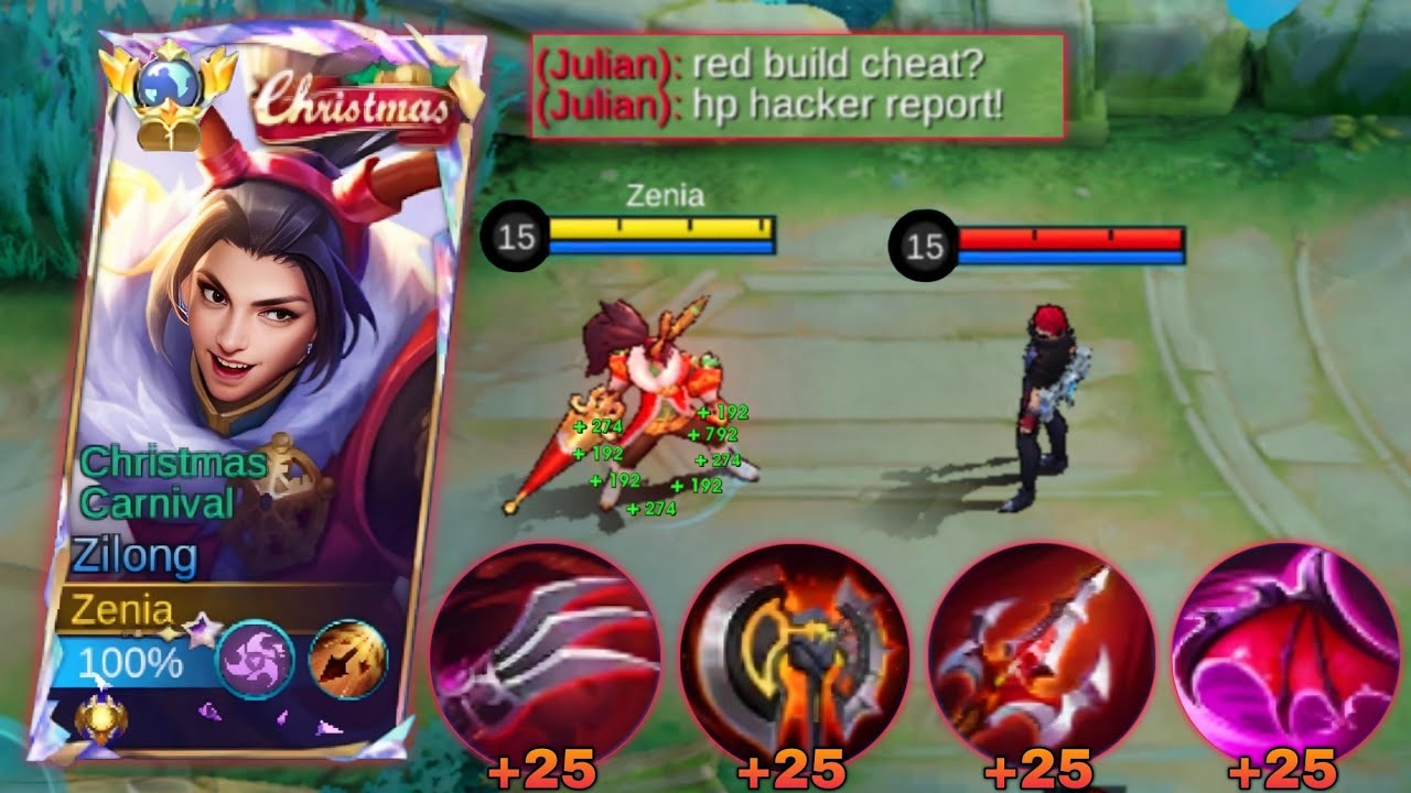 ZILONG RED LIFESTEAL TRUE DAMAGE BUILD! NEW ABNORMAL LIFESTEAL BUG FOR GLOBAL ZILONG