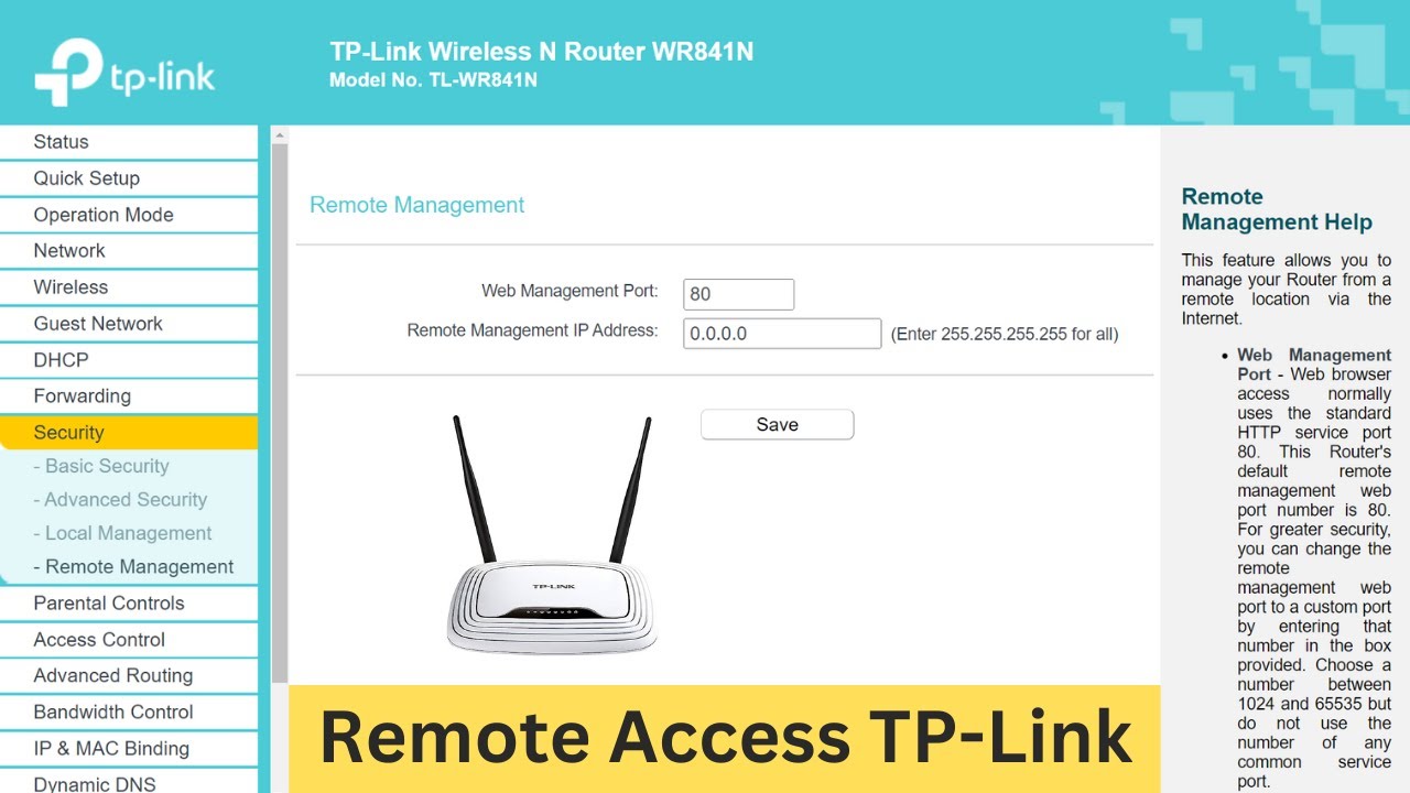 Доступ к маршрутизатору TP-Link из внешней сети