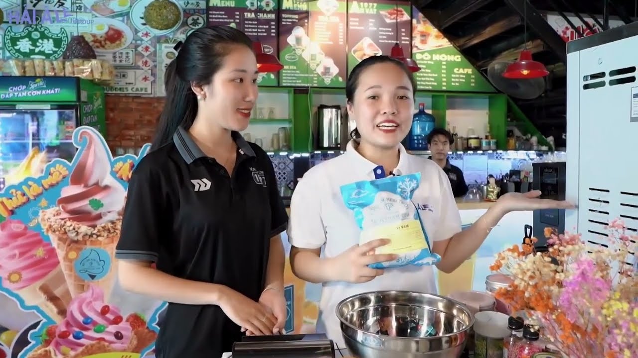Hướng Dẫn Chủ Quán Làm Kem Tươi Bằng Máy Làm Kem Cao Cấp Hải Âu Premium HAK 322P | Hải Âu Group