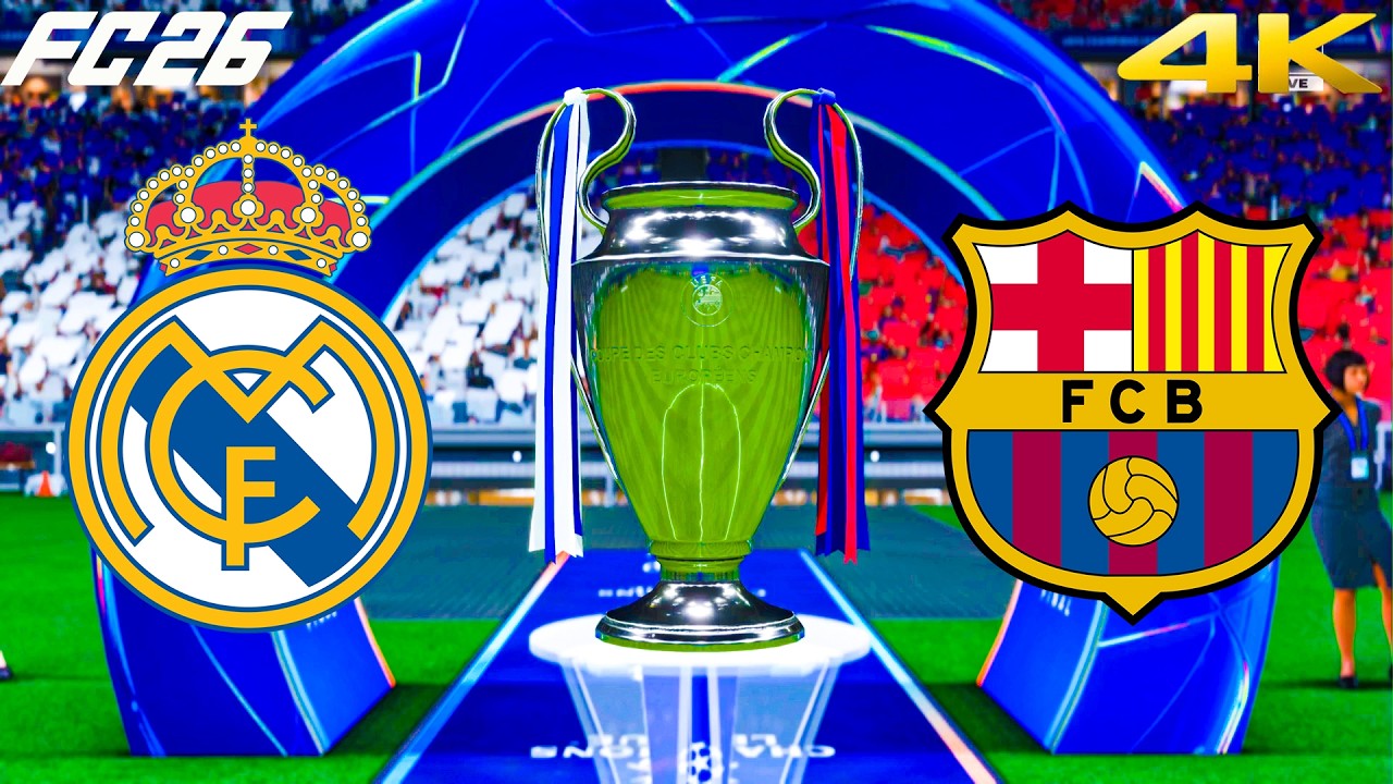 REAL MADRID vs BARCELONA | UEFA Champions League Final | Mbappé vs Yamal | FC 26 PS5