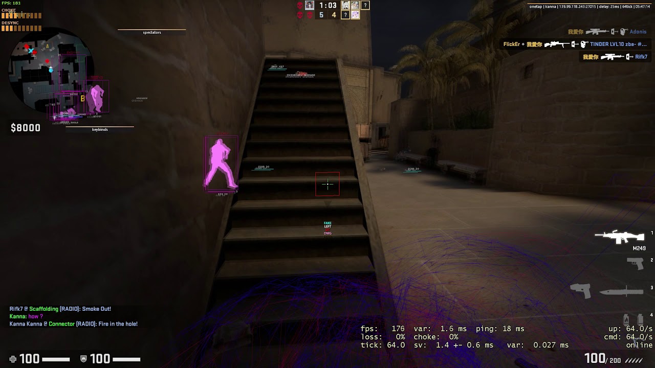 1v5 m249