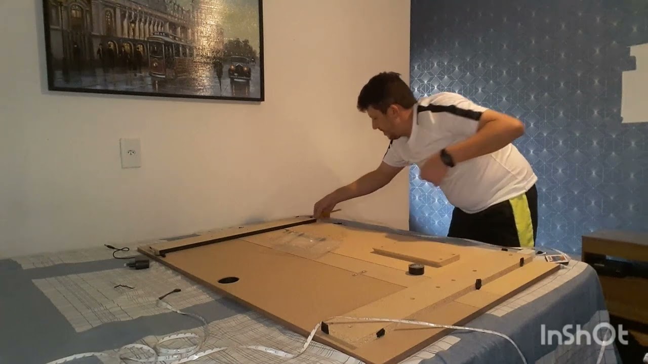 COLOCANDO FITA DE LED NO PAINEL DA TV