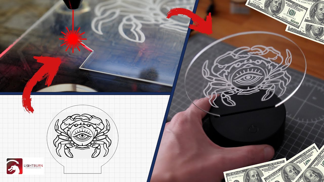 Geld verdienen mit diesem Produkt einfach & schnell | PLEXIGLAS ® / ACRYLGLAS schneiden & gravieren