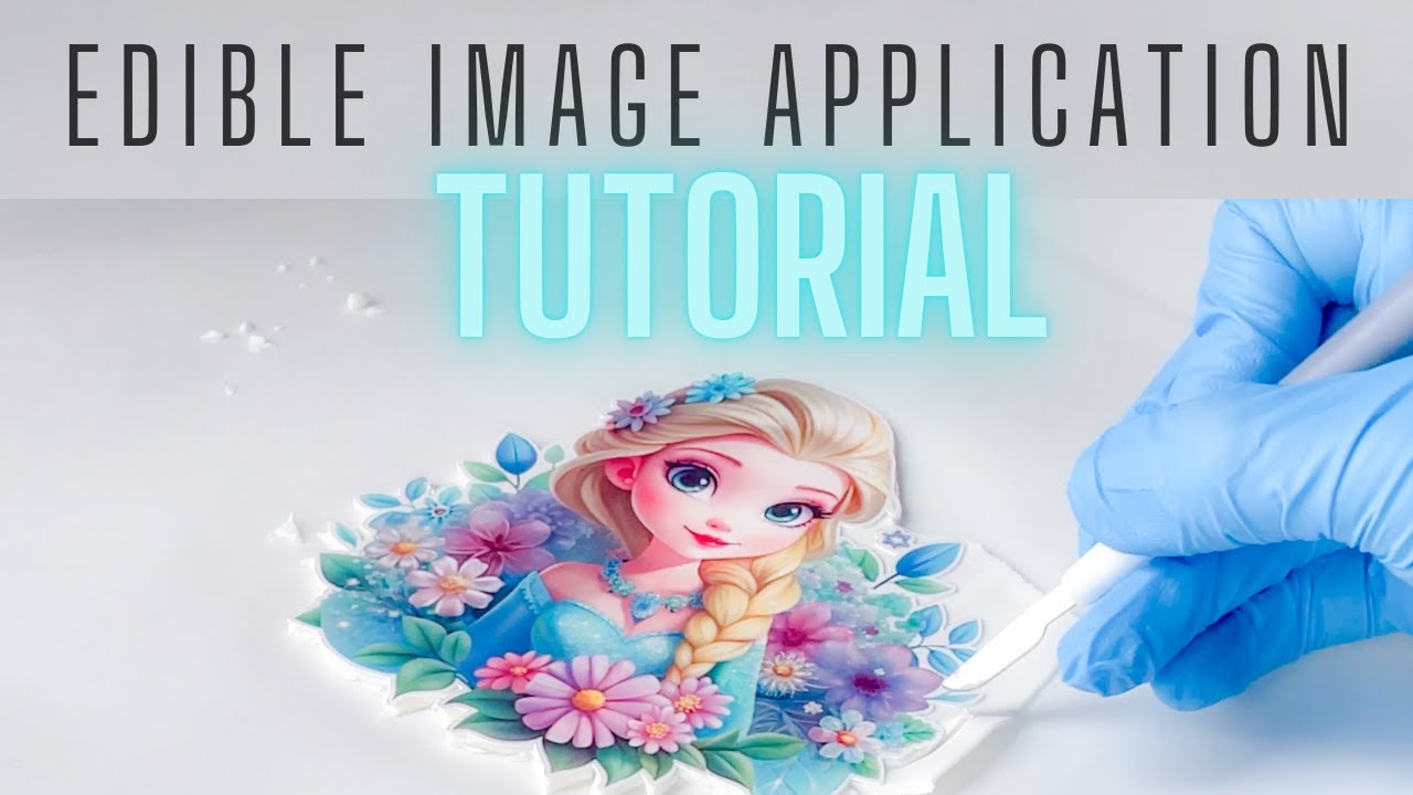 How to Apply Edible Images to Buttercream Cakes (No Edible Glue Needed!) | Cake Decorating Tutorial