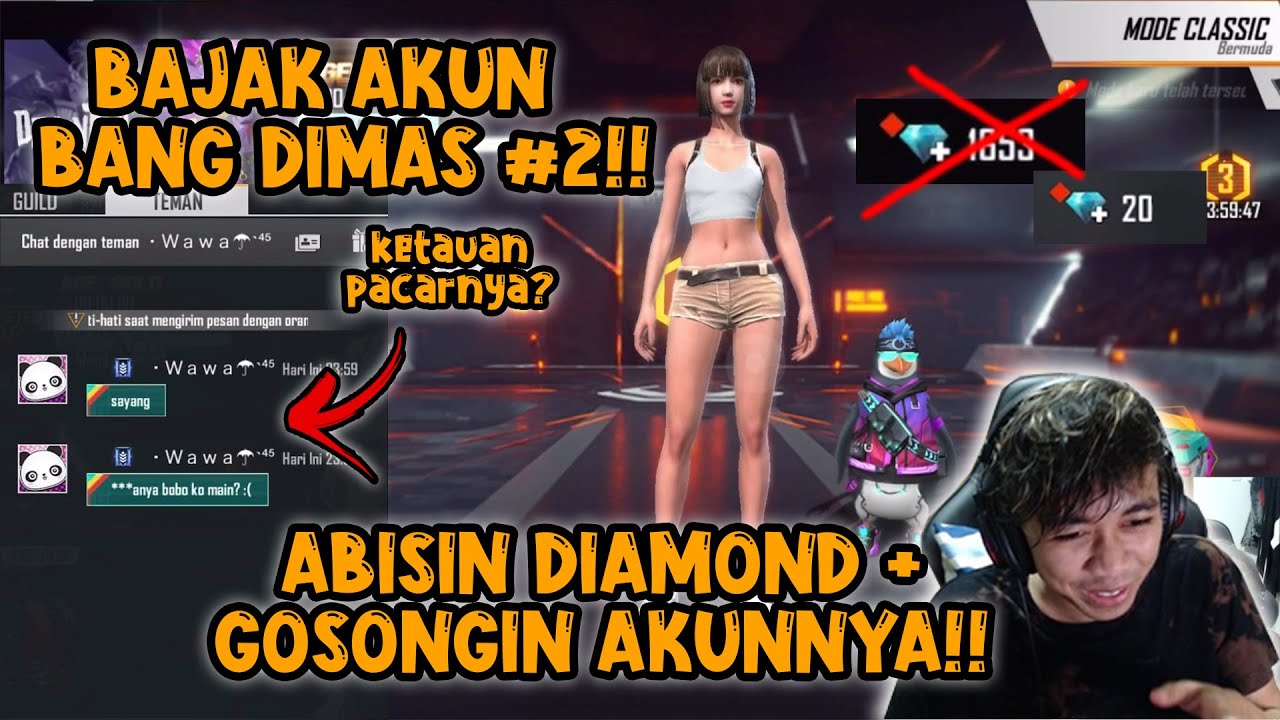 BAJAK AKUN BANG DIMAS #2?! MALAH KETAUAN PACARNYA!!