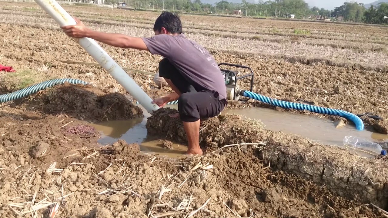 PEMBUATAN SUMUR BOR IRIGASI SAWAH HAMPIR GAGAL  !!!