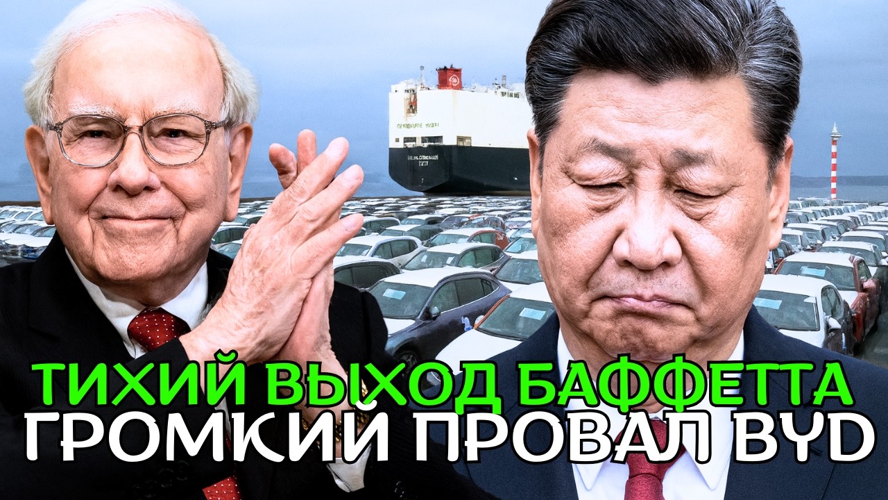 Баффет сбрасывает BYD: крах китайской электромобильной отрасли — начались массовые увольнения!