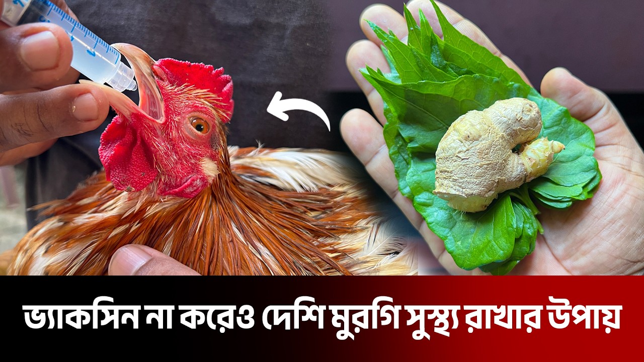 মাত্র ১টি পাতা দিয়ে দেশি মুরগি সারাবছর সুস্থ্য রাখুন | দেশি মুরগি পালন