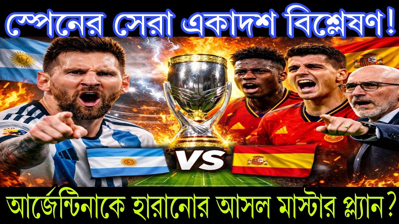 স্পেনের সেরা একাদশ বিশ্লেষণ! আর্জেন্টিনাকে হারানোর আসল চাবিকাঠি কোথায়?