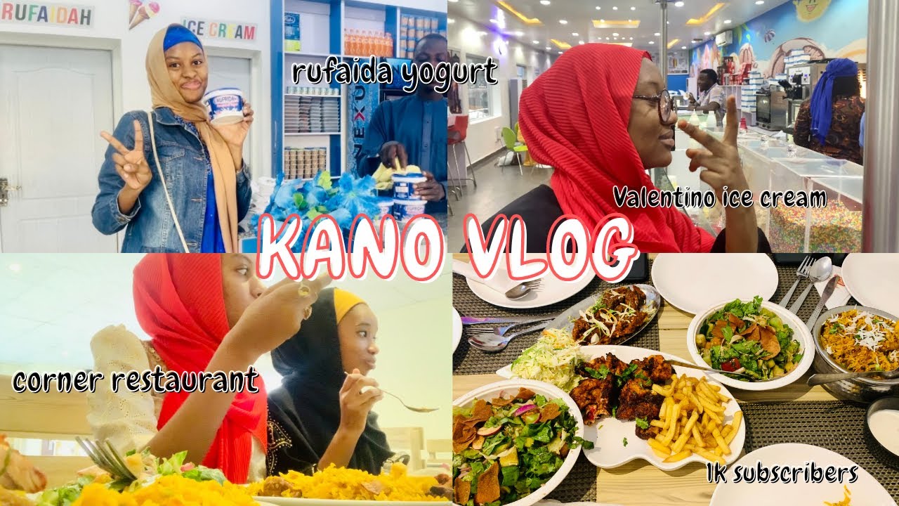 KANO VLOG 1 - 1k Subscribers , Trying The Best Fura In Kano , Corner Restaurant | Its Fauzeeya