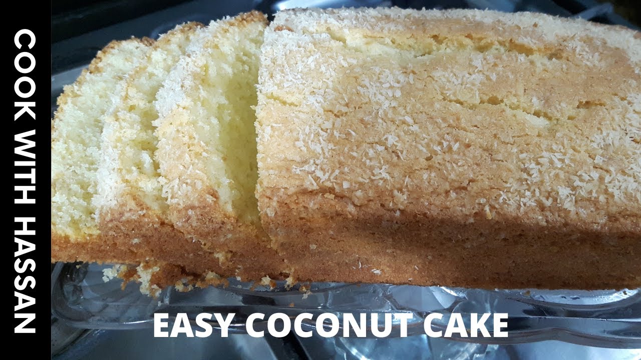 Coconut Cake Recipe - Homemade Coconut Cake Recipe - Cook With Hassan