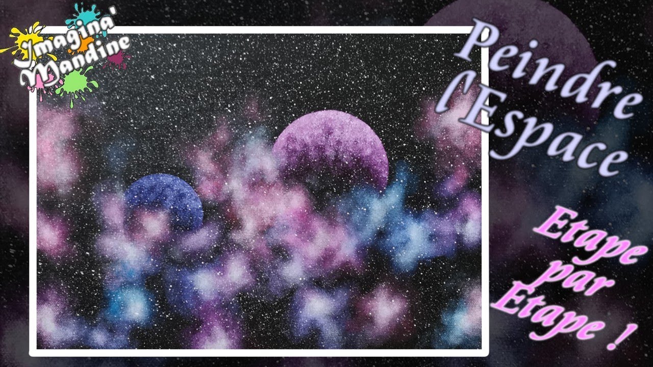 Dans l'espace - Peinture Acrylique Facile