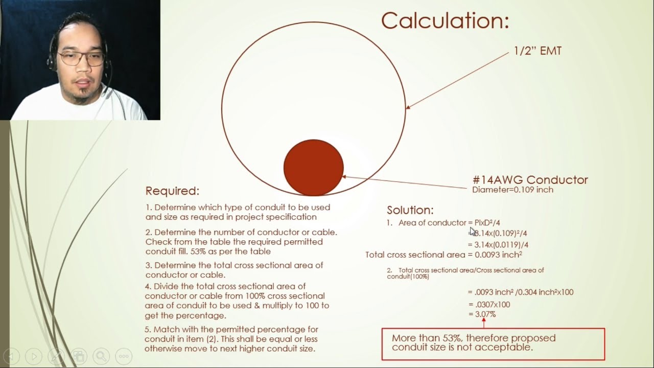 How to calculate conduit fill for fire alarm #conduitfill #conductor #electrical