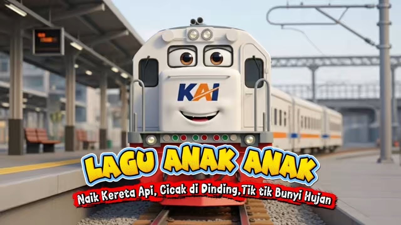 Lagu Anak Anak Top 3 - Naik Kereta Api, Cicak di Dinding dan Lagu Anak & Balita Lainya 