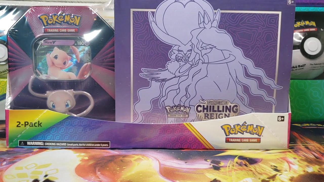 Costco's Pok&eacute;mon 2-Pack Opening (Chilling Reign Elite Trainer Box & Mew Tin)