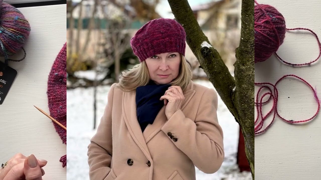 Pletený baret - základní popis