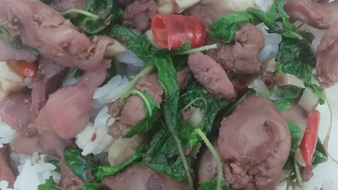 ผัดเครื่องในไก่ให้หอมไม่มีกลิ่นและรสเด็ดอร่อยมาก#food ผัดเครื่องในไก่#/08/01/68@กิน อยู่ ดี ชราภาพ