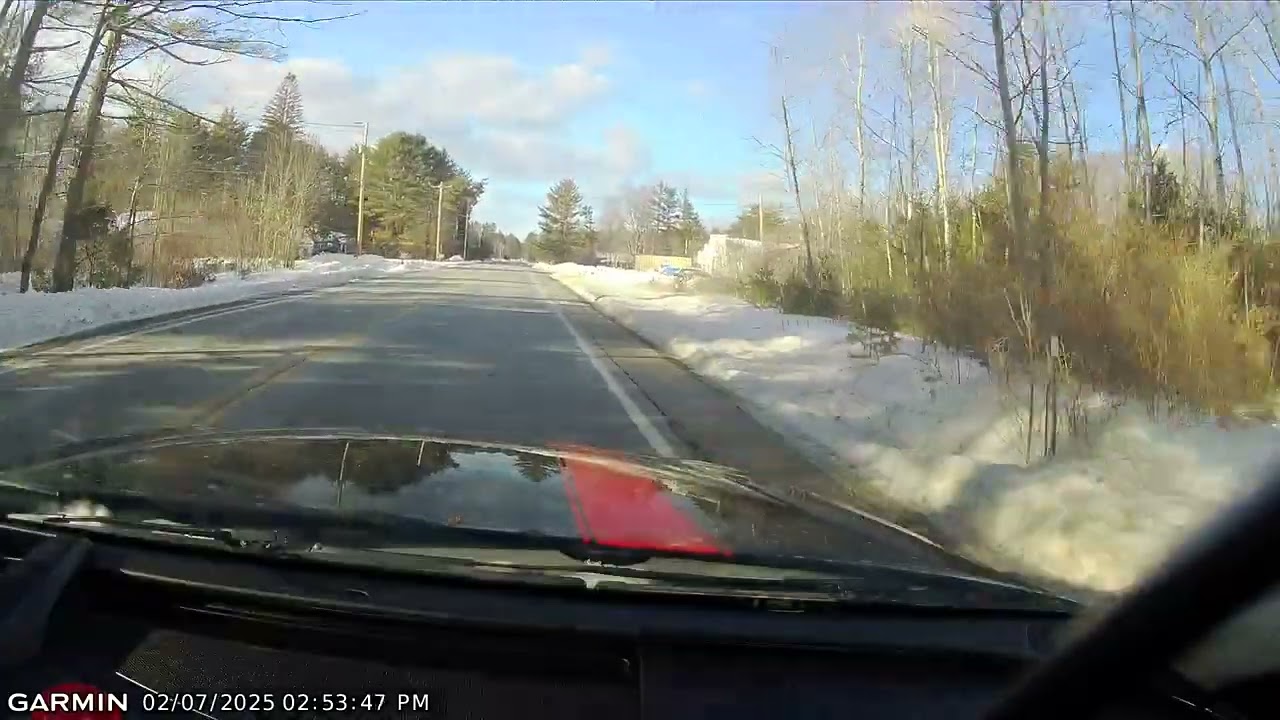 Garmin dash cam mini 3 footage.