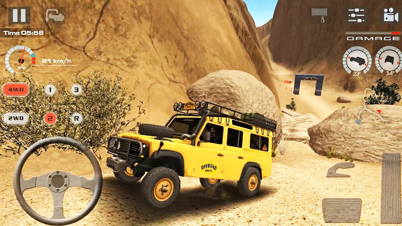 Offroad Driving Jeep 4x4 - OffRoad Drive Desert - Android Gameplay