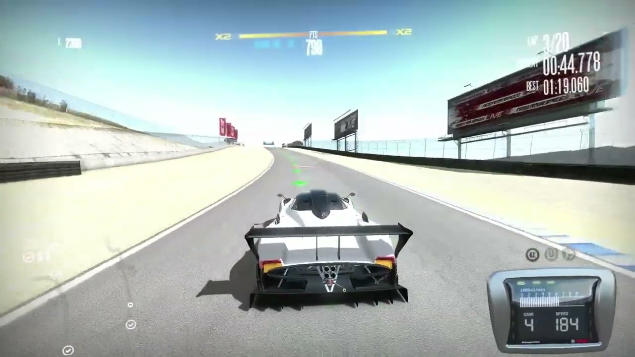 Hotlap world record attempt NFS Shift Laguna Seca 01:18.811