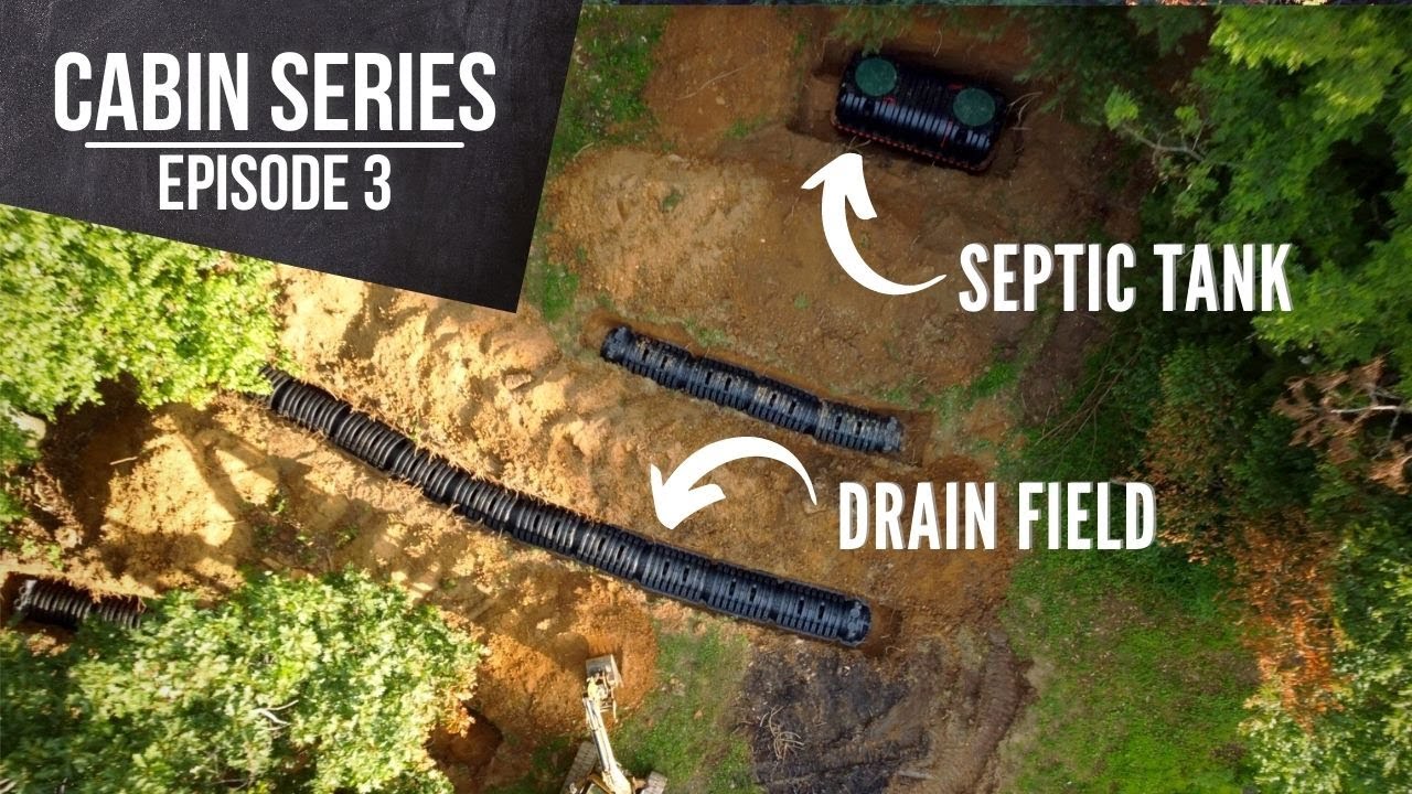 What Size Septic Tank and Drain Field for a DIY Cabin? - EP 3 - Septic Installation