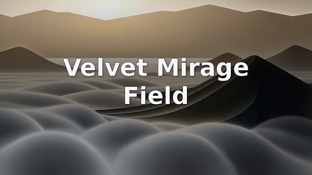 Velvet Mirage Field | Calm Fields | Golden Texture Horizon