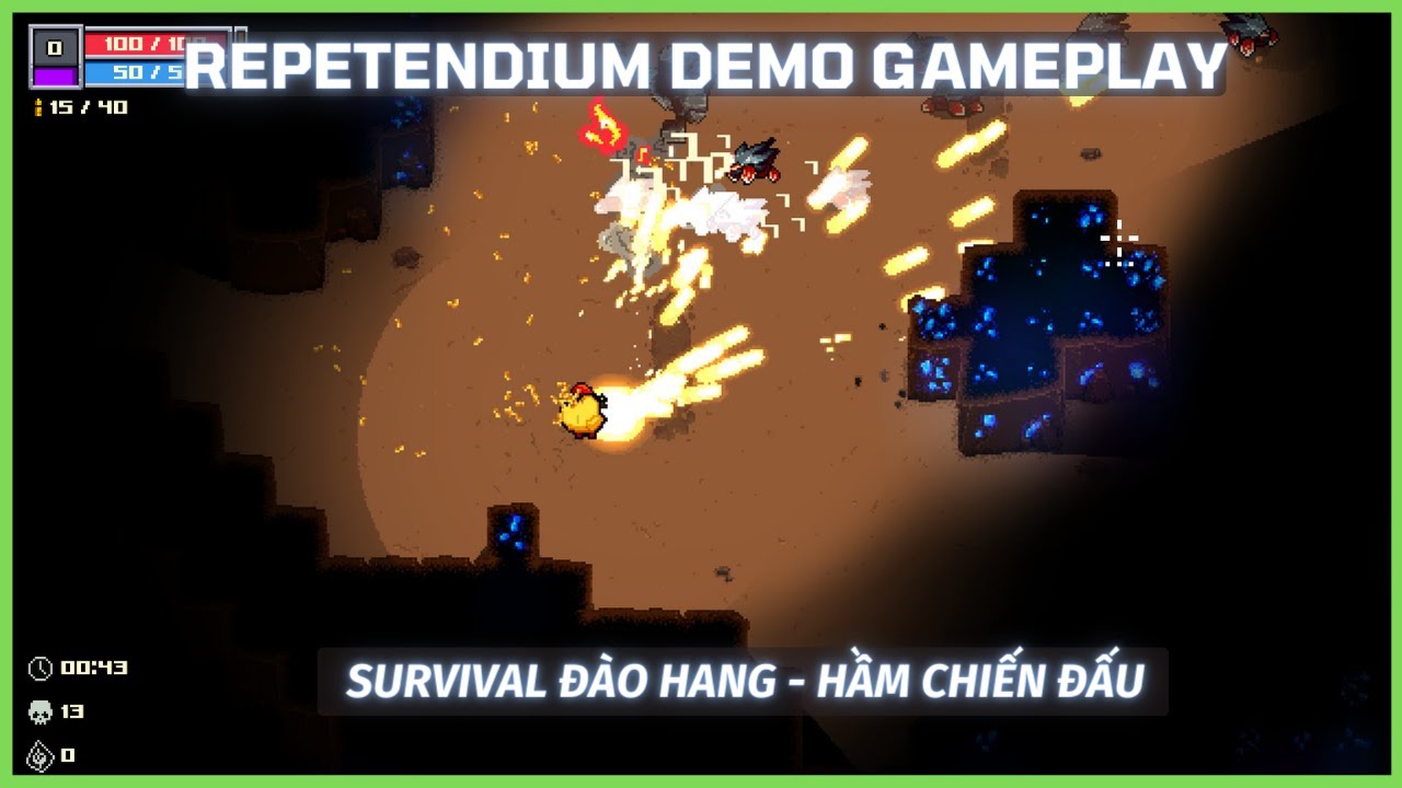 Repetendium Demo gameplay - Survival Đ&agrave;o hang chiến đấu
