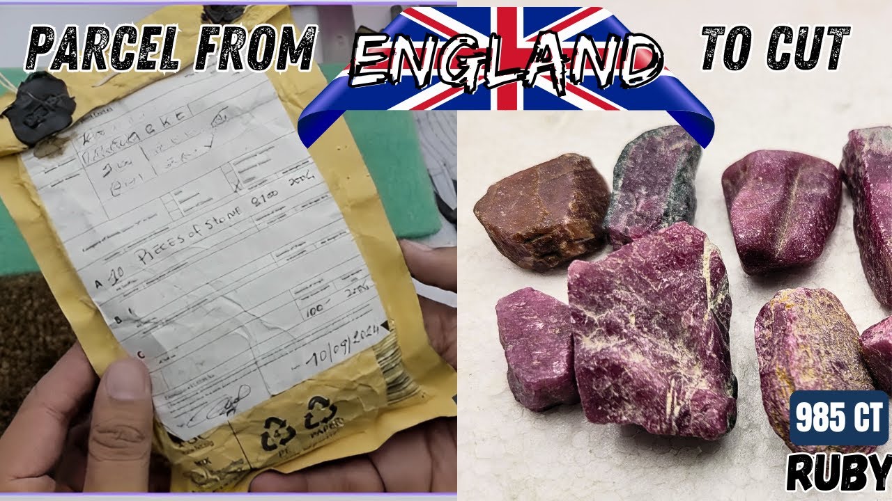Ruby Parcel from England 🏴󠁧󠁢󠁥󠁮󠁧󠁿 | 985 Carats | Gemstone Cutting, Performing, Faceting & Polishing