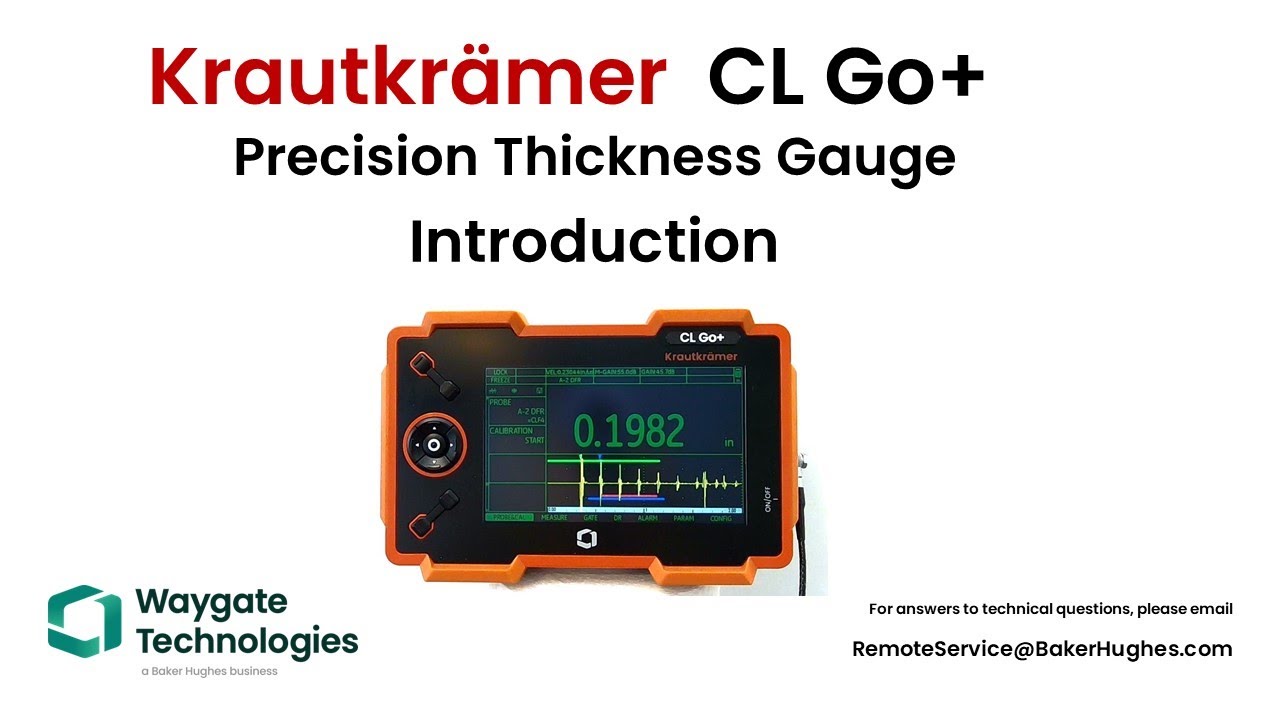 Waygate Technologies | Krautkrämer CL Go Plus Introduction