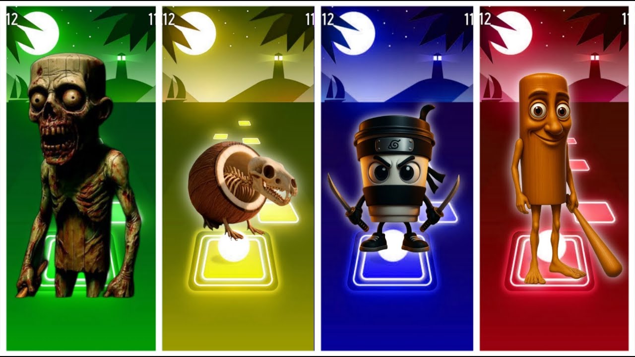 BRAINROROT ZOMBIES 🆚 BRAINROROT EXTINCION 🆚 CAPPUCCINO ASSASINO 🆚 TUNG TUNG TUNG SAHUR 🎶 Tiles Hop
