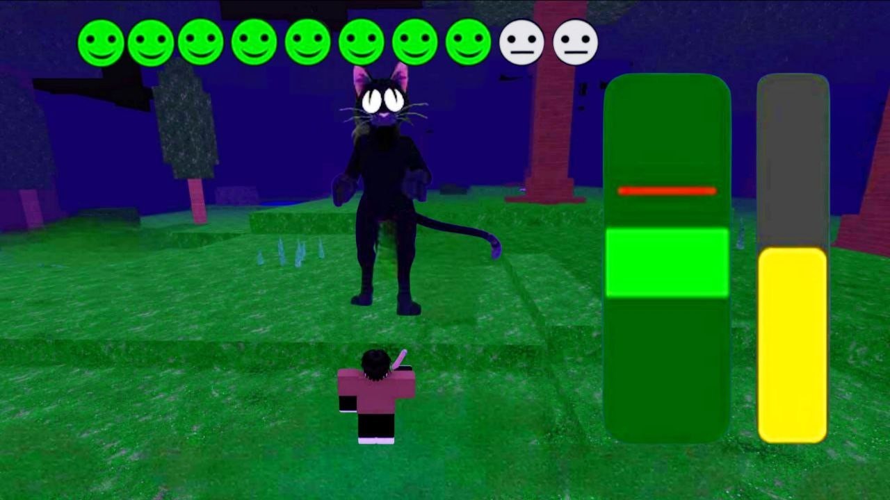 I tamed a cat in 99 nights in the forest | ROBLOX