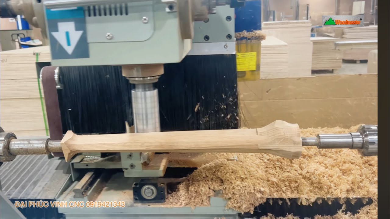 Máy phay tiện Cnc 3D 5 trục Woodmaster gia công hoàn thiện nhiều công đoạn 