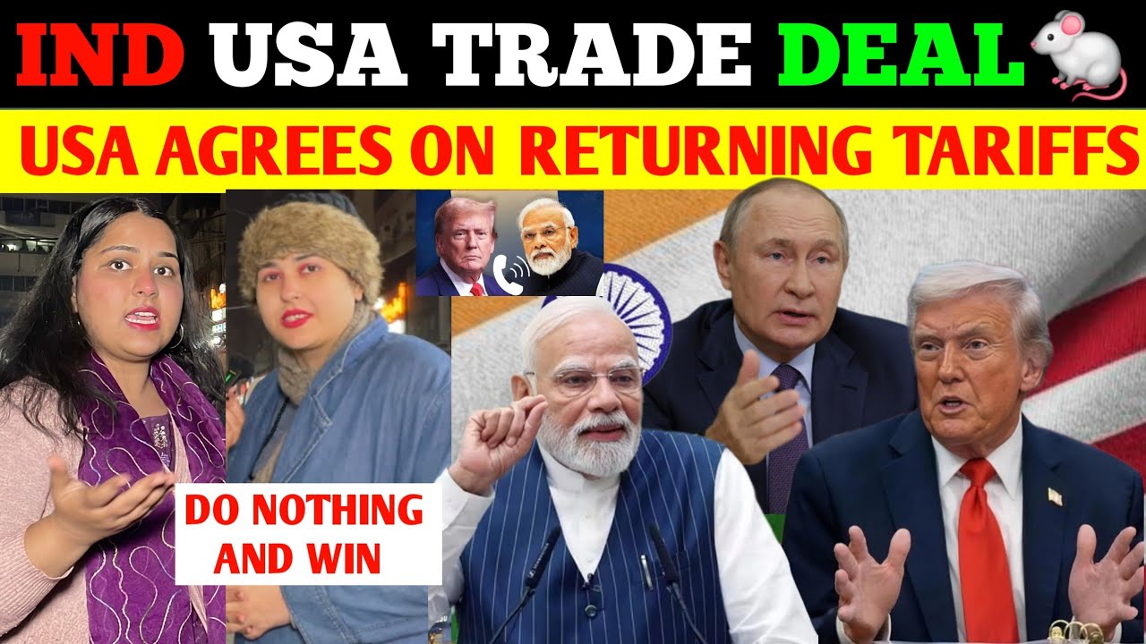 USA ANNOUNCED TETURNING OF TARIFFS TO INDIA | 25% TO 18% REDUCTION IN TARIFFS | OAK PUBLIC REACTION 