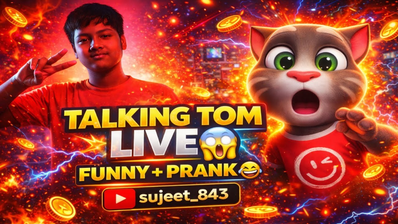 😱 Talking Tom LIVE – Aaj Tom Karega Sabse Funny Prank 😂 | Live Now #TalkingTom #ShortLive #Shorts