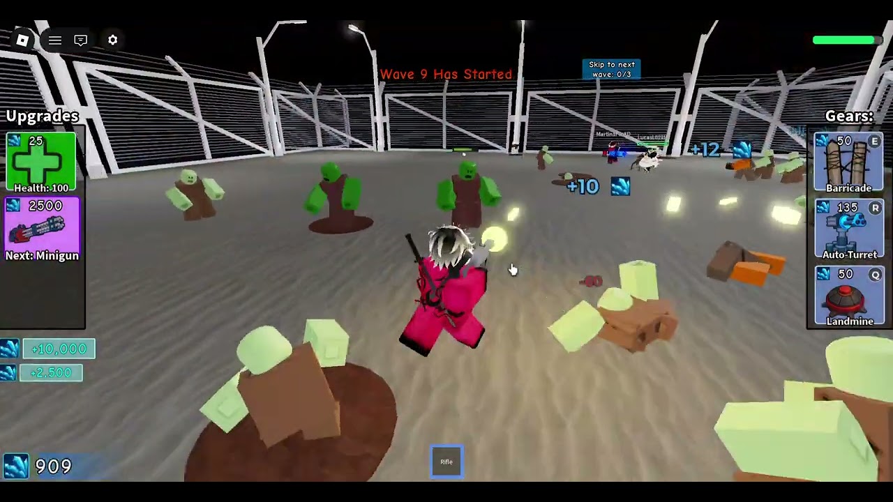 Los zombies con dos compañeros (Al final se me va el teclado un poco).