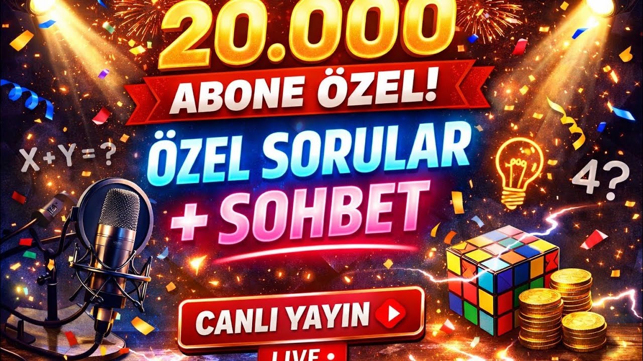 20K Olduk! Büyük Kutlama 🎊 Özel Sorular & Canlı Sohbet