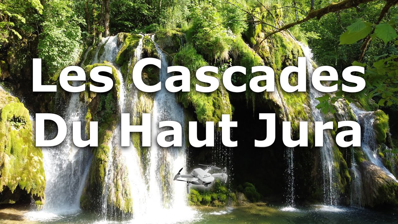 Plongez au cœur de la beauté naturelle du Haut Jura - Cascade après cascade en vue aérienne