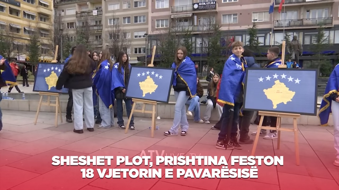Sheshet plot, Prishtina feston 18 vjetorin e Pavarësisë